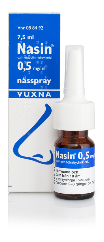 Nasin, nässpray, lösning 0,5 mg/ml
