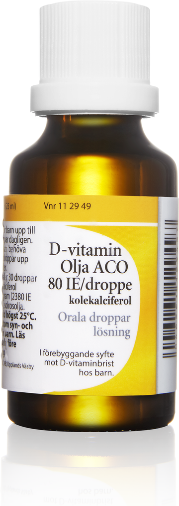D-vitamin Olja ACO, orala droppar, lösning 80 IE/droppe