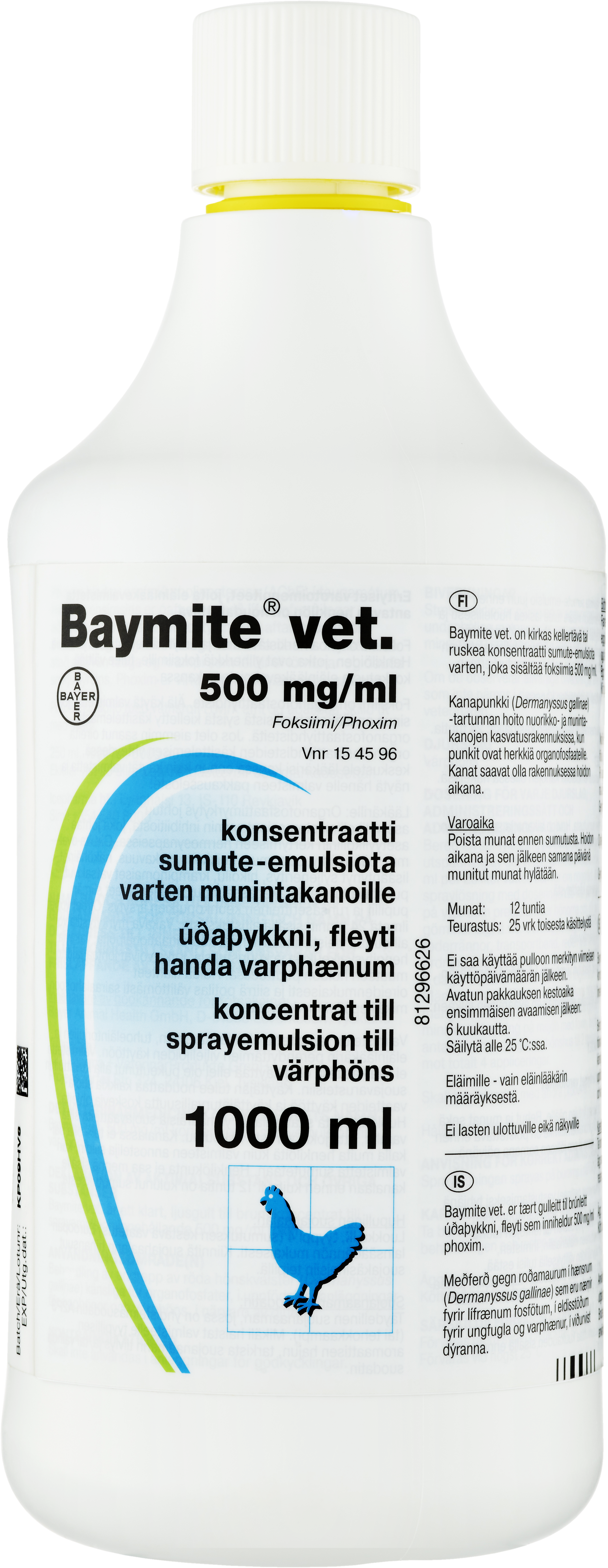 Baymite vet, koncentrat till spray, emulsion 500 mg/ml