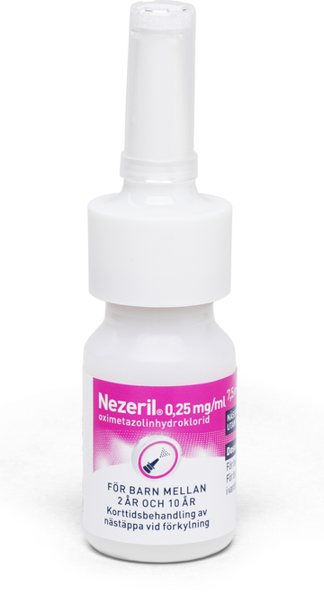 Nezeril, nässpray, lösning 0,25 mg/ml