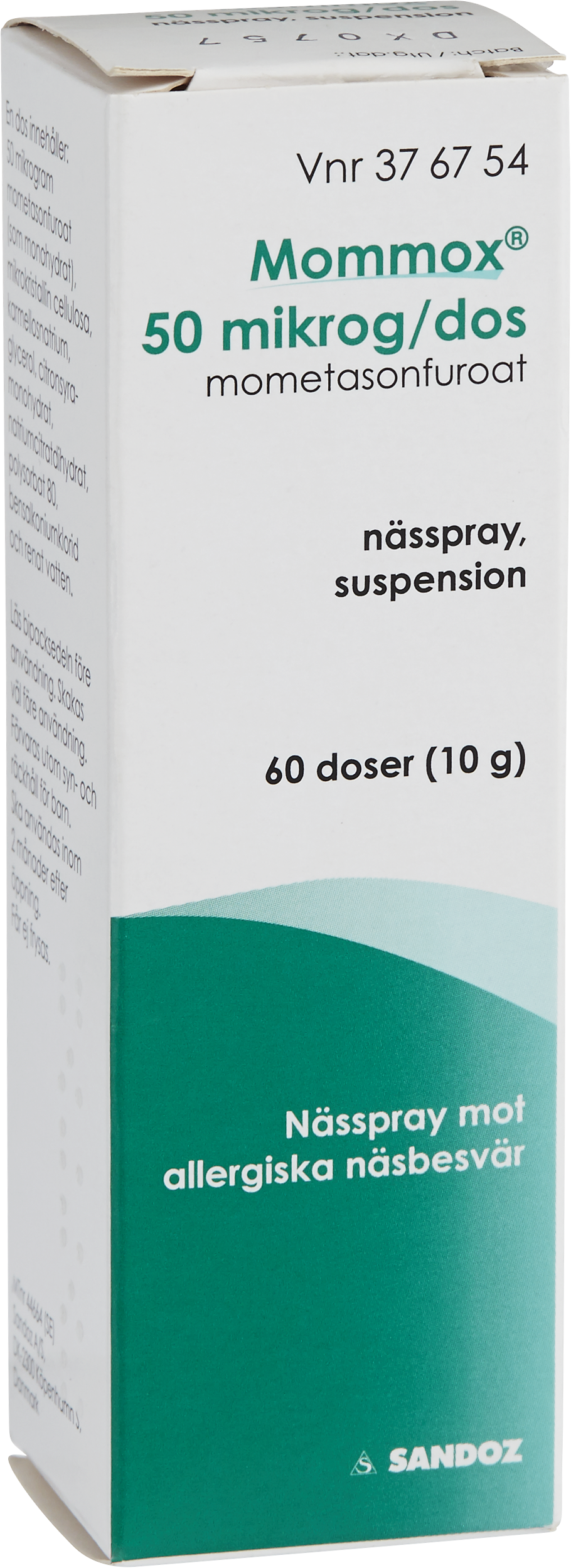 Mommox, nässpray, suspension 50 mikrogram/dos