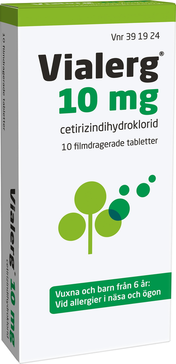 Vialerg, filmdragerad tablett 10 mg