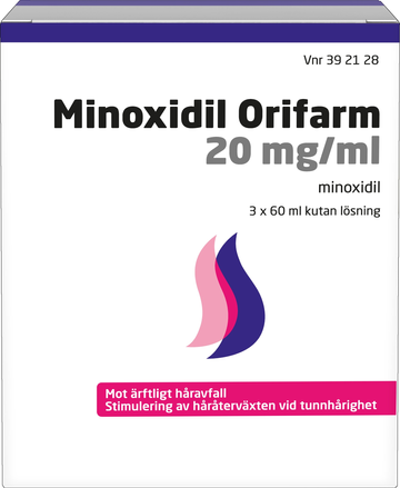 Minoxidil Orifarm, kutan lösning 20 mg/ml