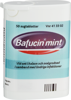Bafucin Mint, sugtablett