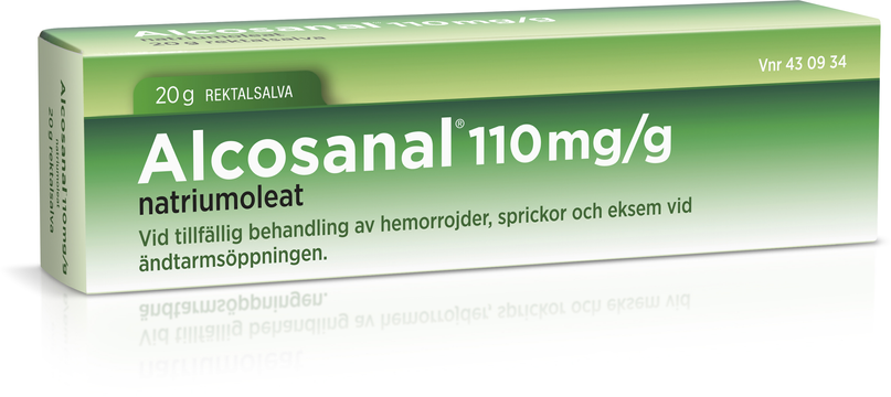 Alcosanal, rektalsalva 110 mg/g