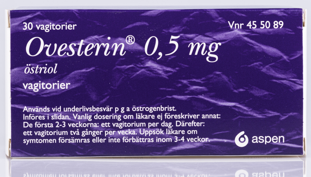 Ovesterin, vagitorium 0,5 mg Aspen Nordic