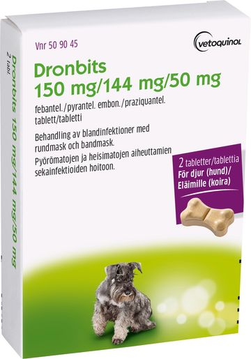 Dronbits, tablett 150 mg/144 mg/50 mg