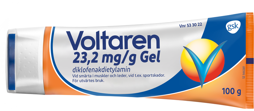 Voltaren, gel 23,2 mg/g GlaxoSmithKline Consumer Healthcare ApS