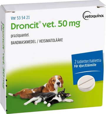 Droncit vet., tablett 50 mg