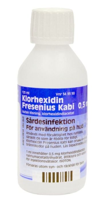 Klorhexidin Fresenius Kabi, kutan lösning 0,5 mg/ml