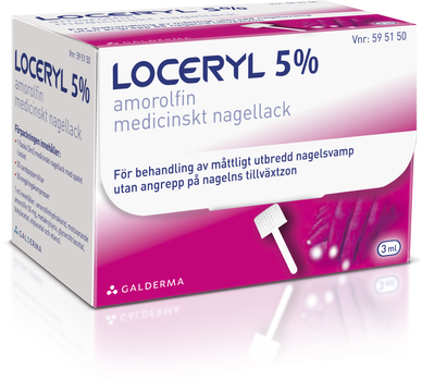 Loceryl, medicinskt nagellack 5 % Galderma Nordic AB