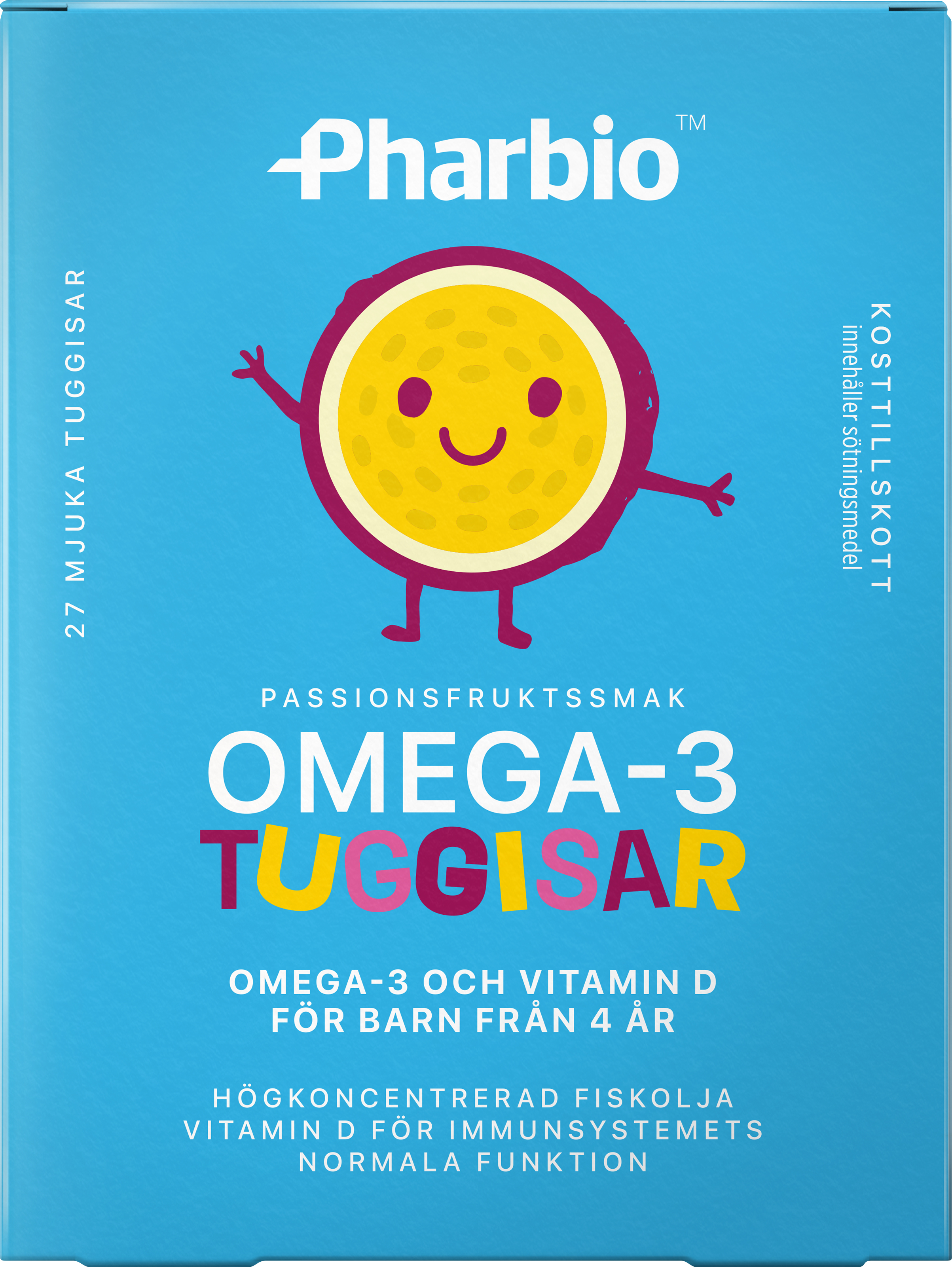 Orkla Care AB Pharbio Omega-3 Tuggisar 27 st