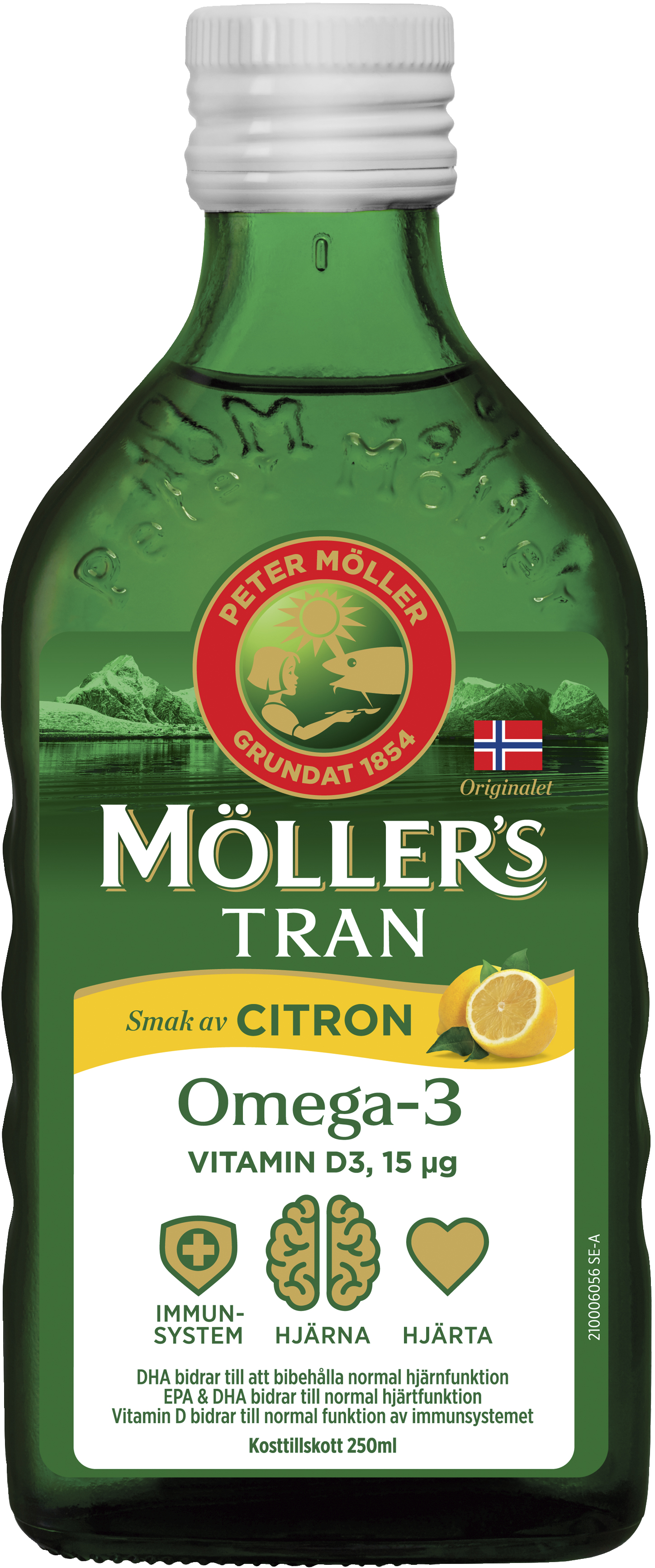 Möllers tran omega-3 +d3 citron 250ml | Skönhet och hälsa - Hälsovård | Apoteka