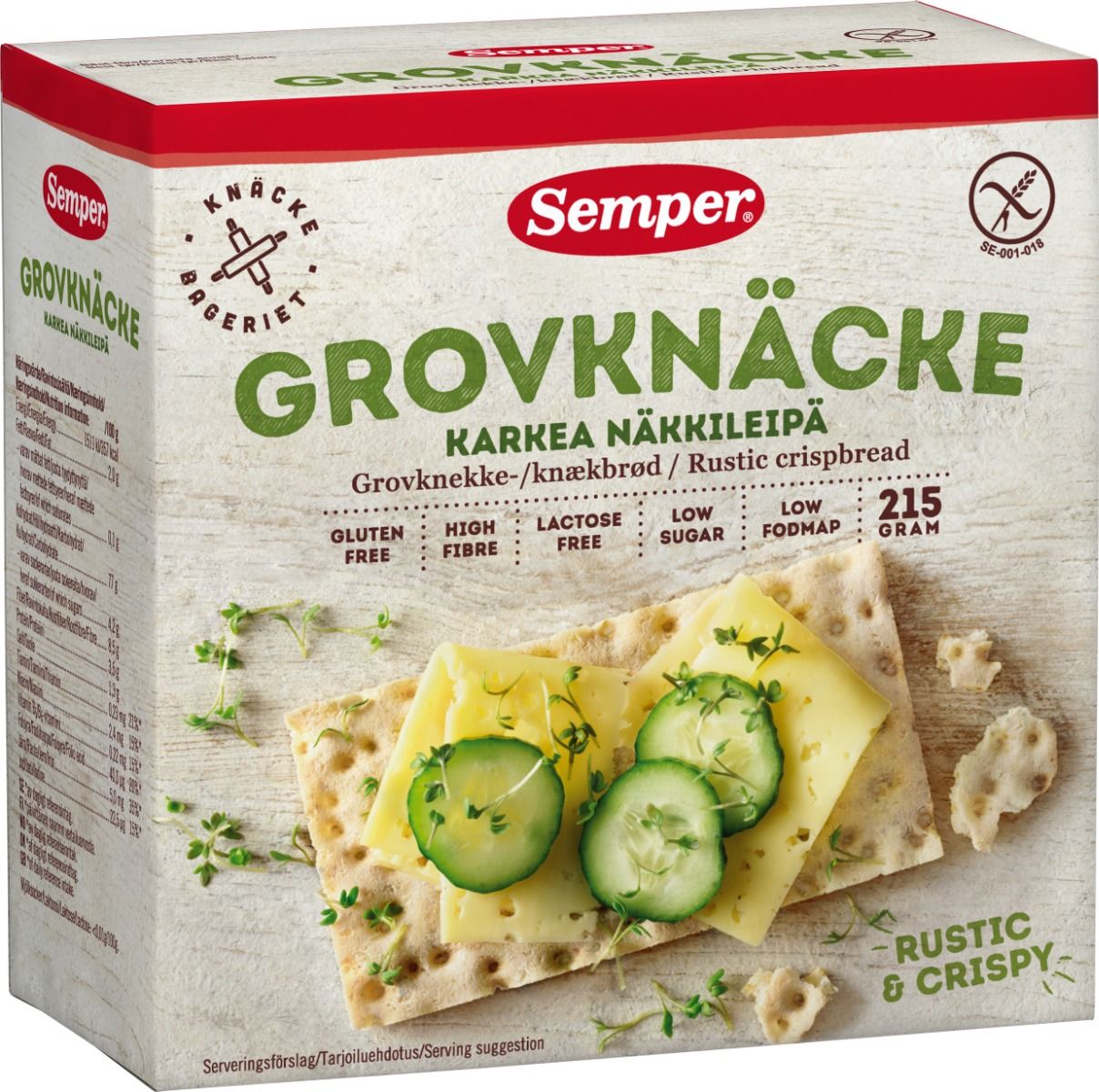 Semper AB Semper Grovknäcke 215 gram