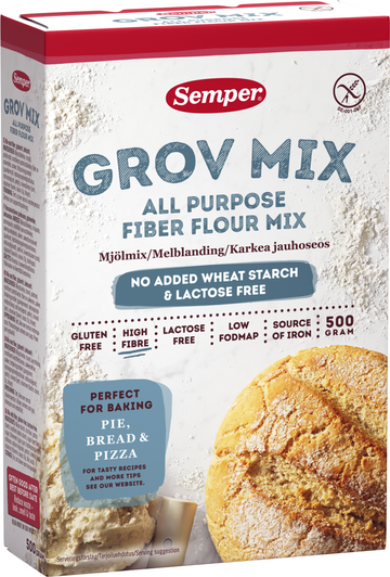 Semper Grov Mix, mjölmix glutenfri och laktosfri
