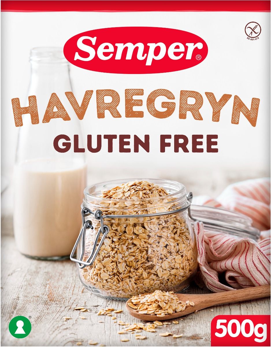 Semper AB Semper havregryn glutenfria 500 gram