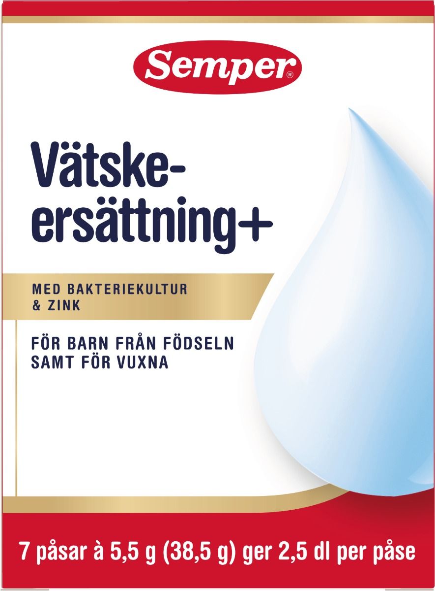 Semper Vätskeersättning med aktiv bakteriekultur 7 x 5,5 g