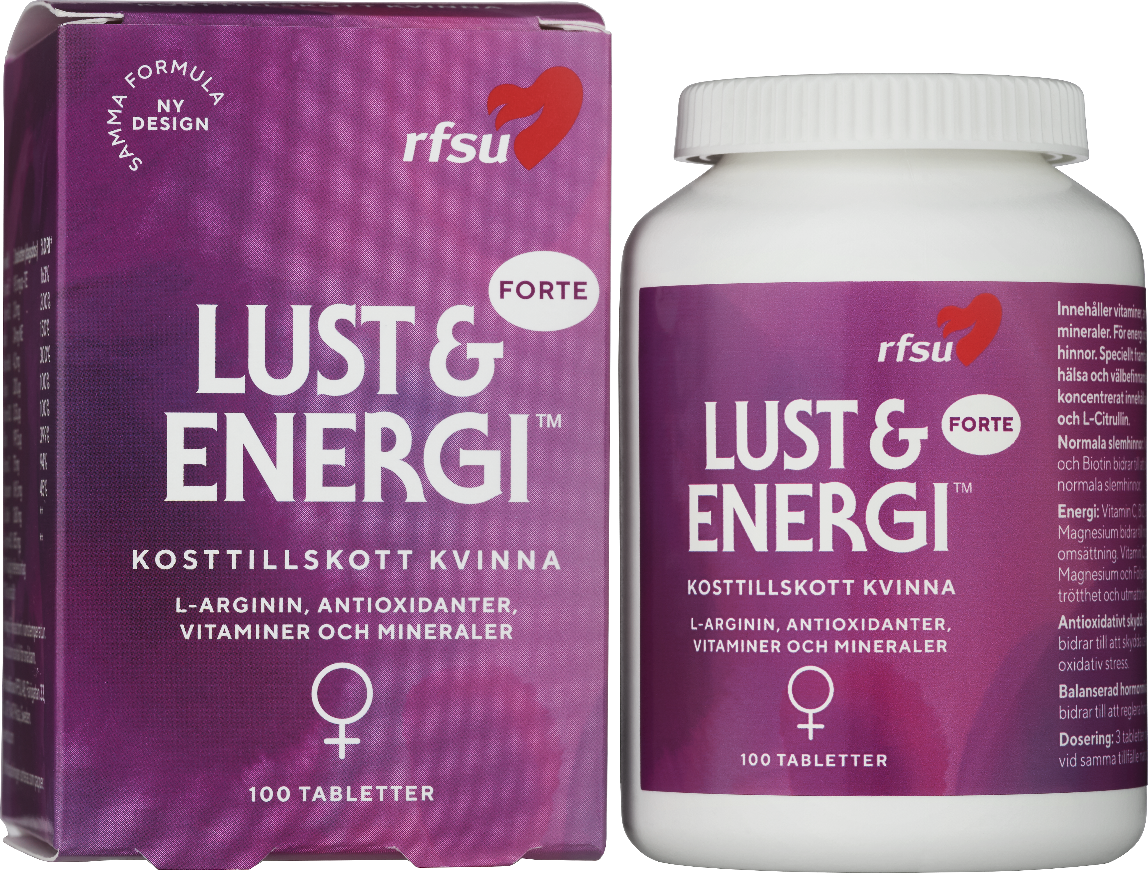 RFSU AB RFSU Lust och Energi kvinna 100 st