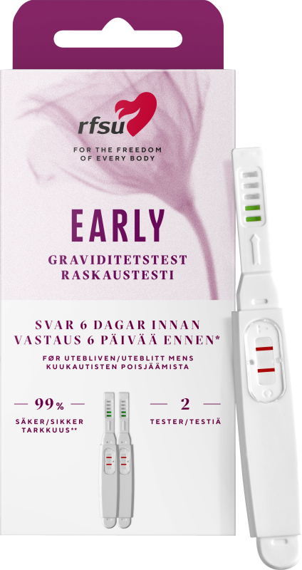 RFSU Early Tidigt Graviditestest 2p st