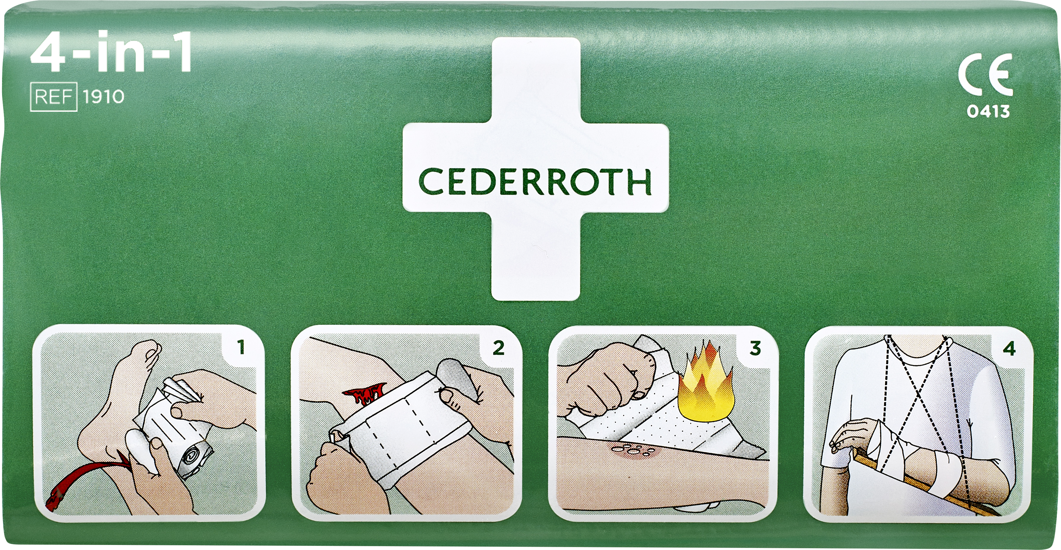 Cederroth Första Hjälpen 4-in-1 blodstoppare stor 1 st