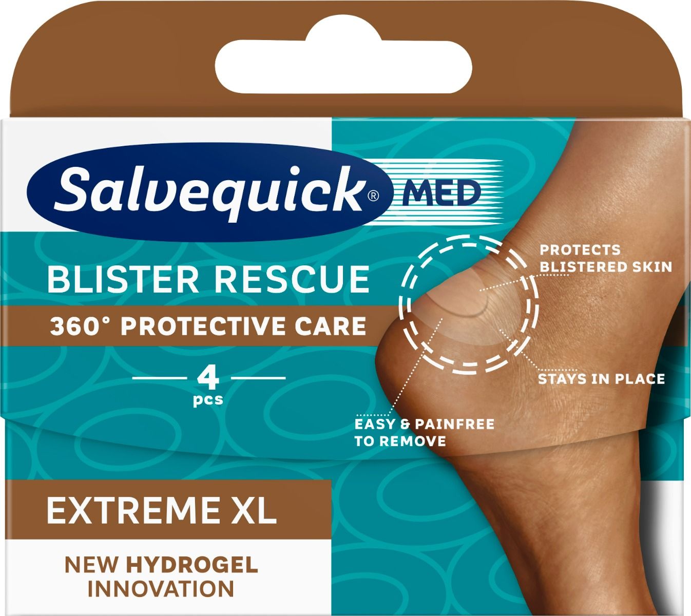 Salvequickmed Blister Rescue Ext Xl 4 st