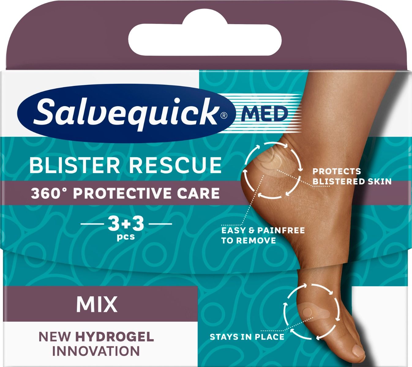 Orkla Care AB Salvequickmed Blister Rescue Mix 6 st