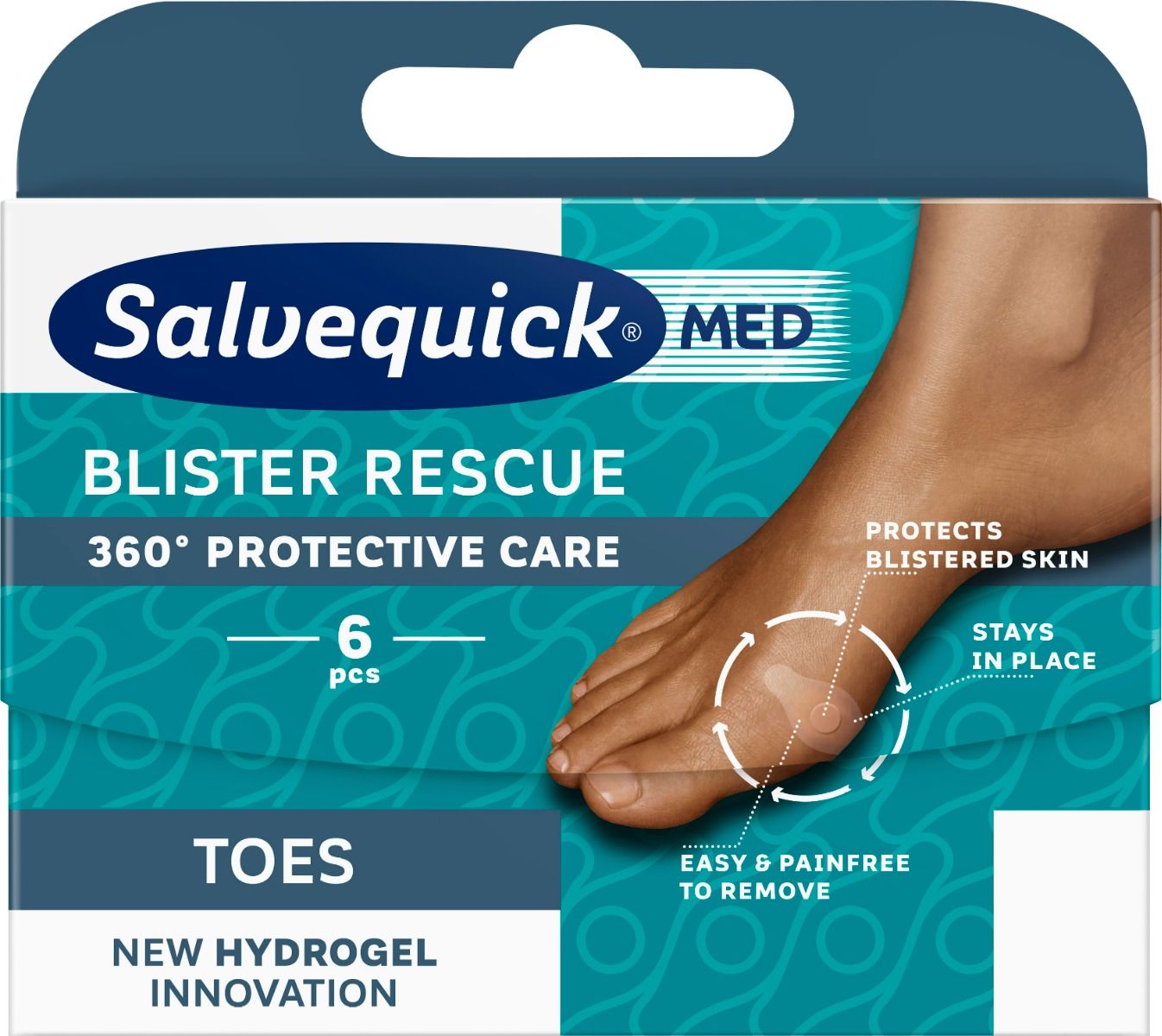 Orkla Care AB Salvequickmed Blister Rescuetoe 6 st