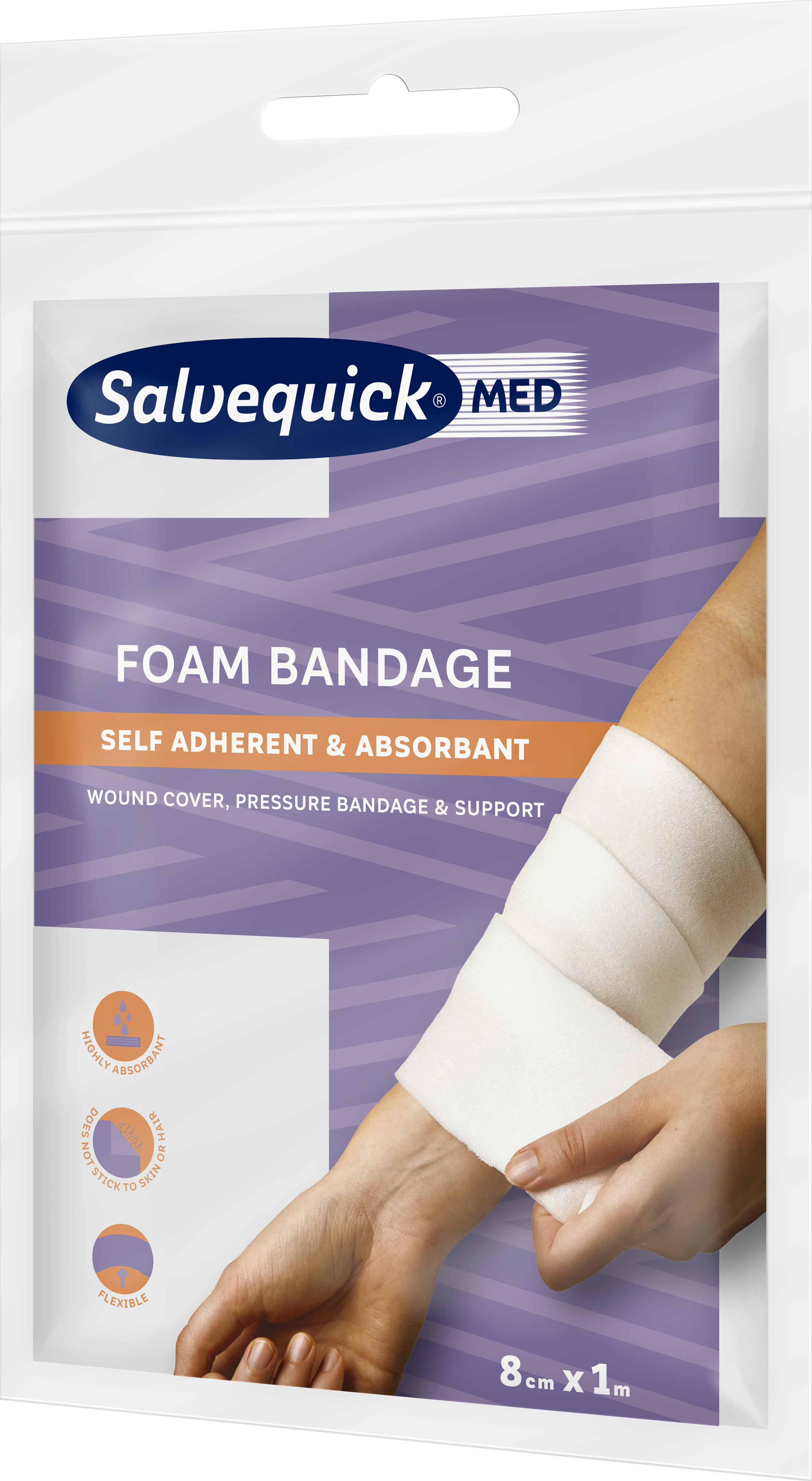 Orkla Care Sweden AB Salvequickmed Foam Bandage 1 st