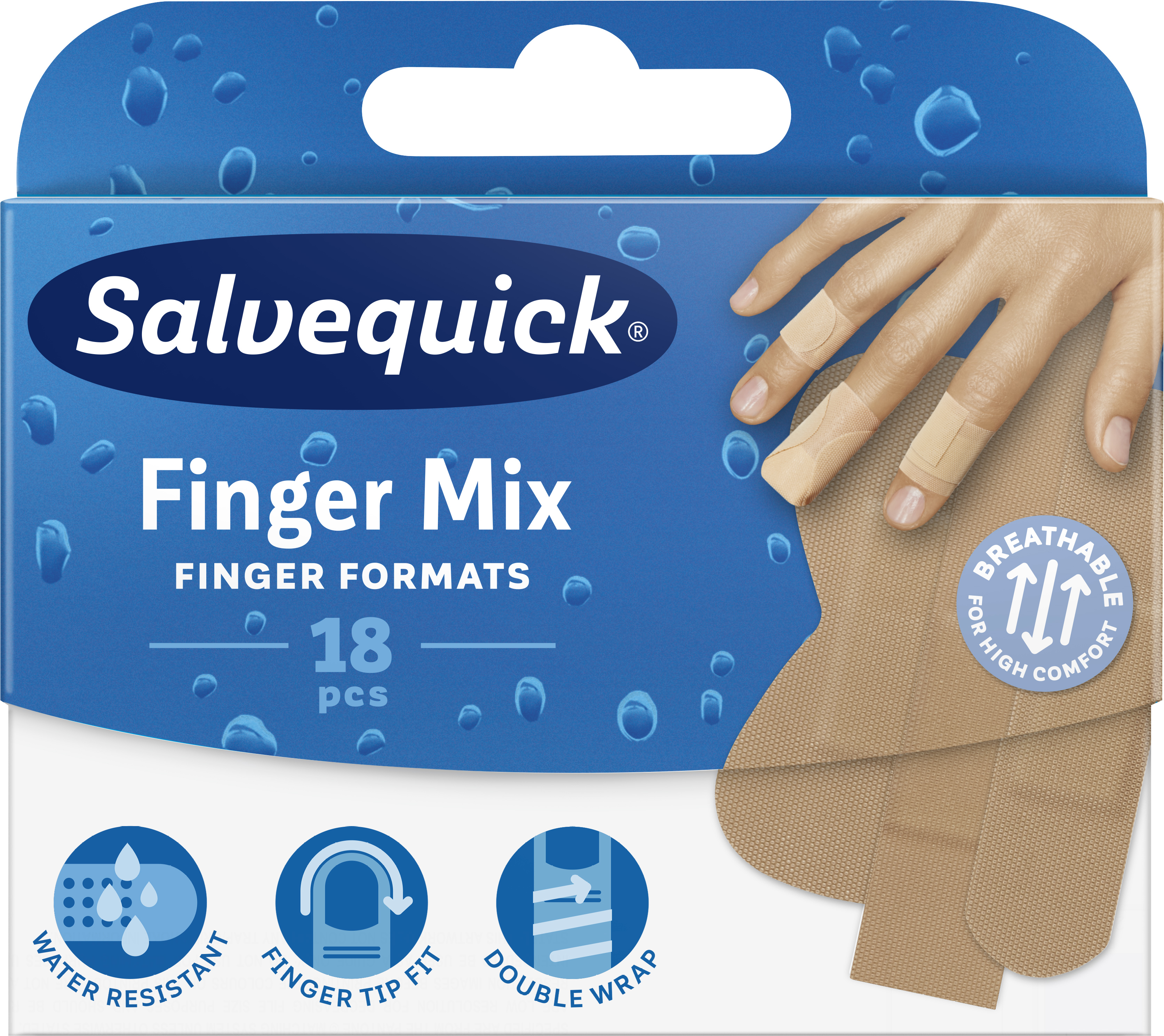 Orkla Care AB Salvequick Finger Mix 18st