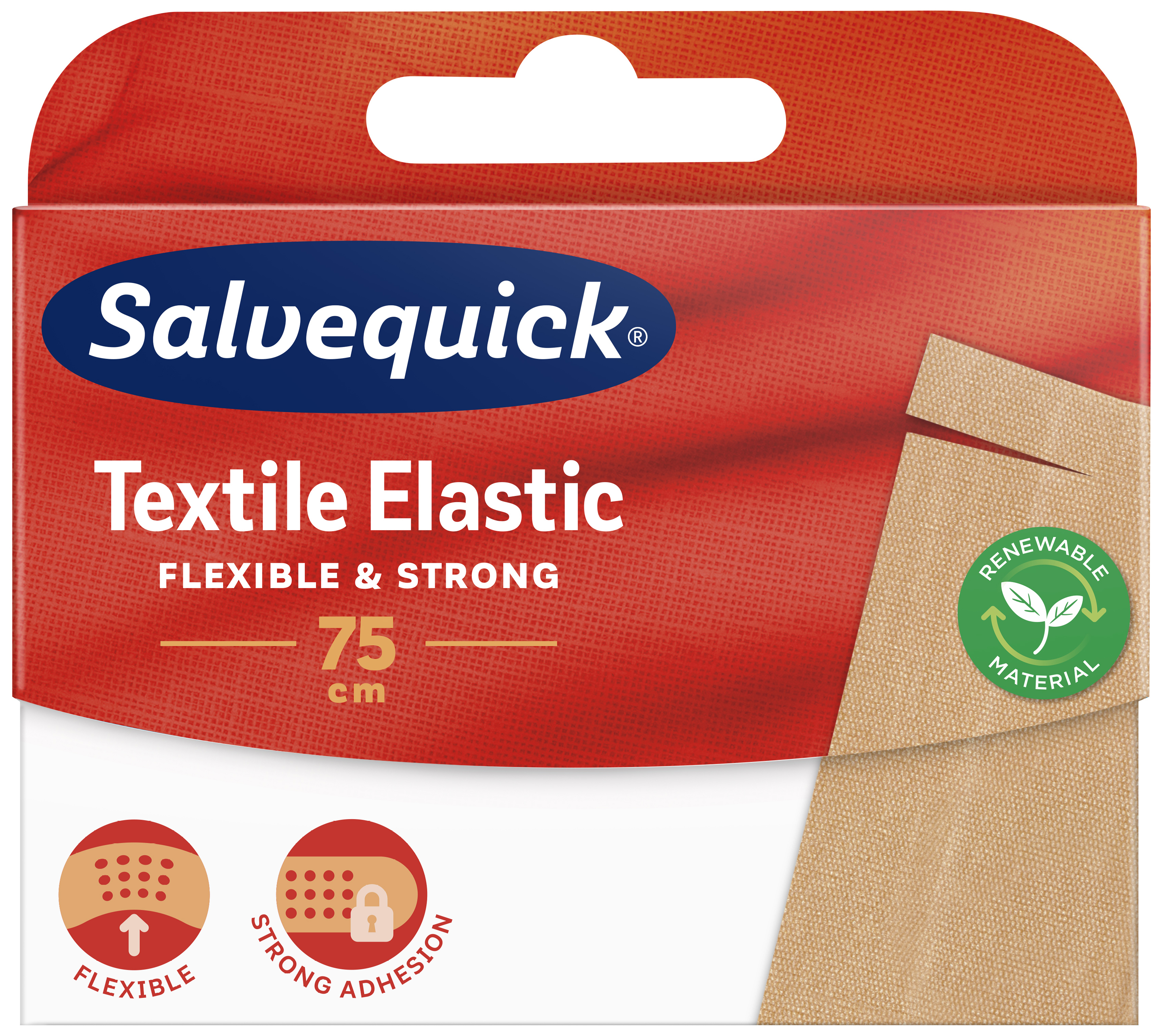 Orkla Care Sweden AB Salvequick Textil plåster 75 cm