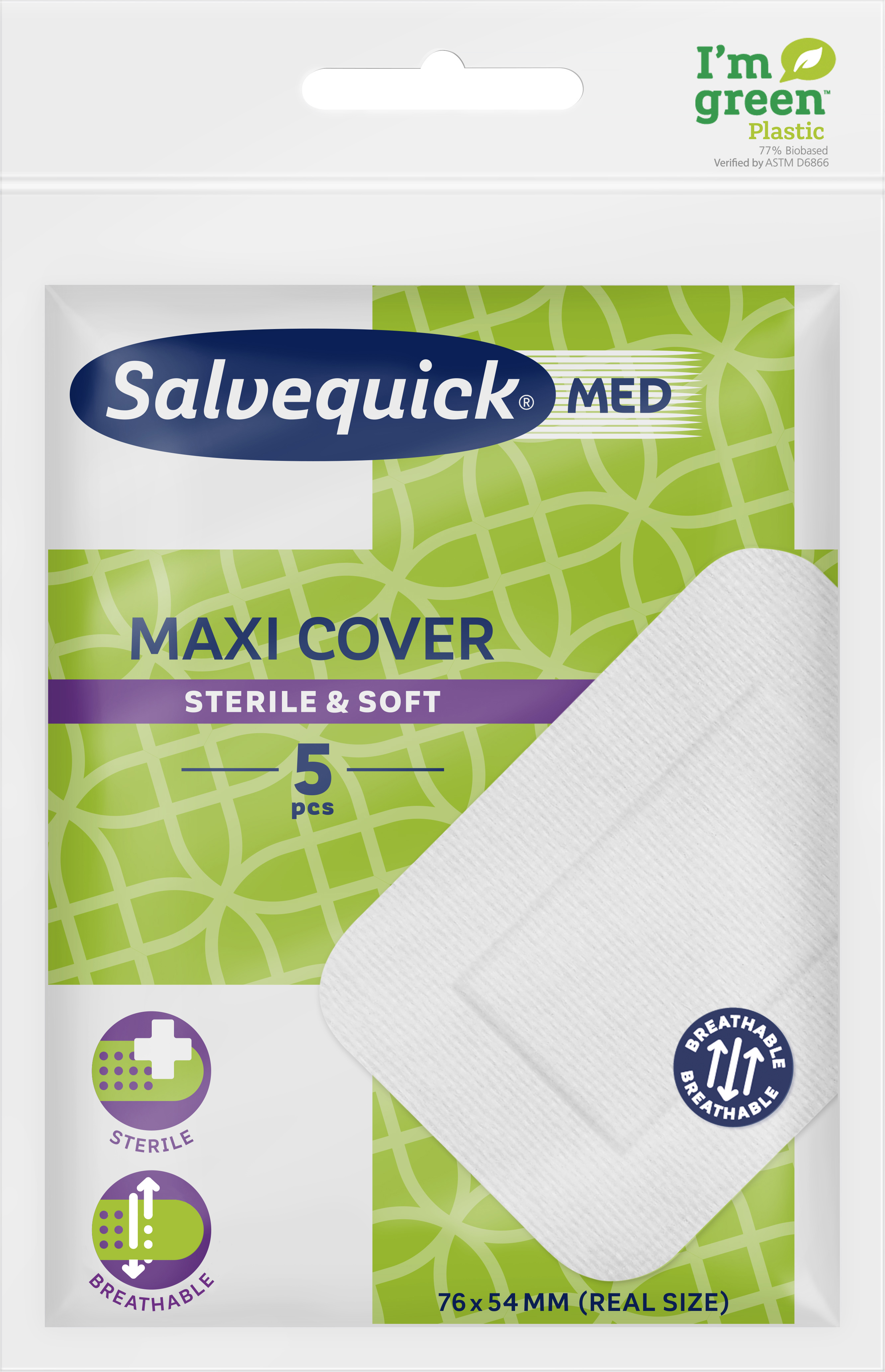 Orkla Care Sweden AB Salvequick Maxi Cover 5 st