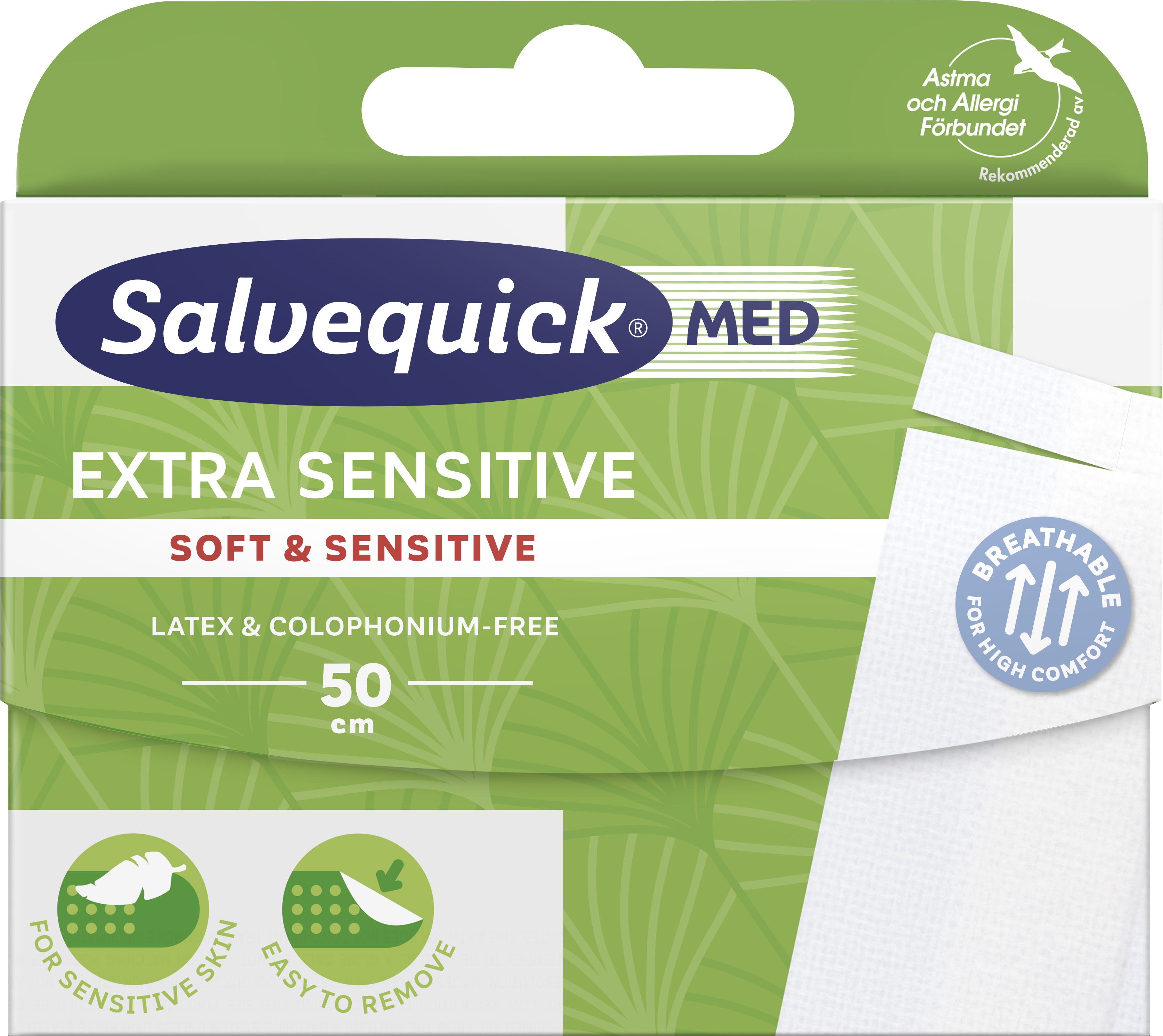 Orkla Care Sweden AB Salvequick Extra Sensitive 50 cm