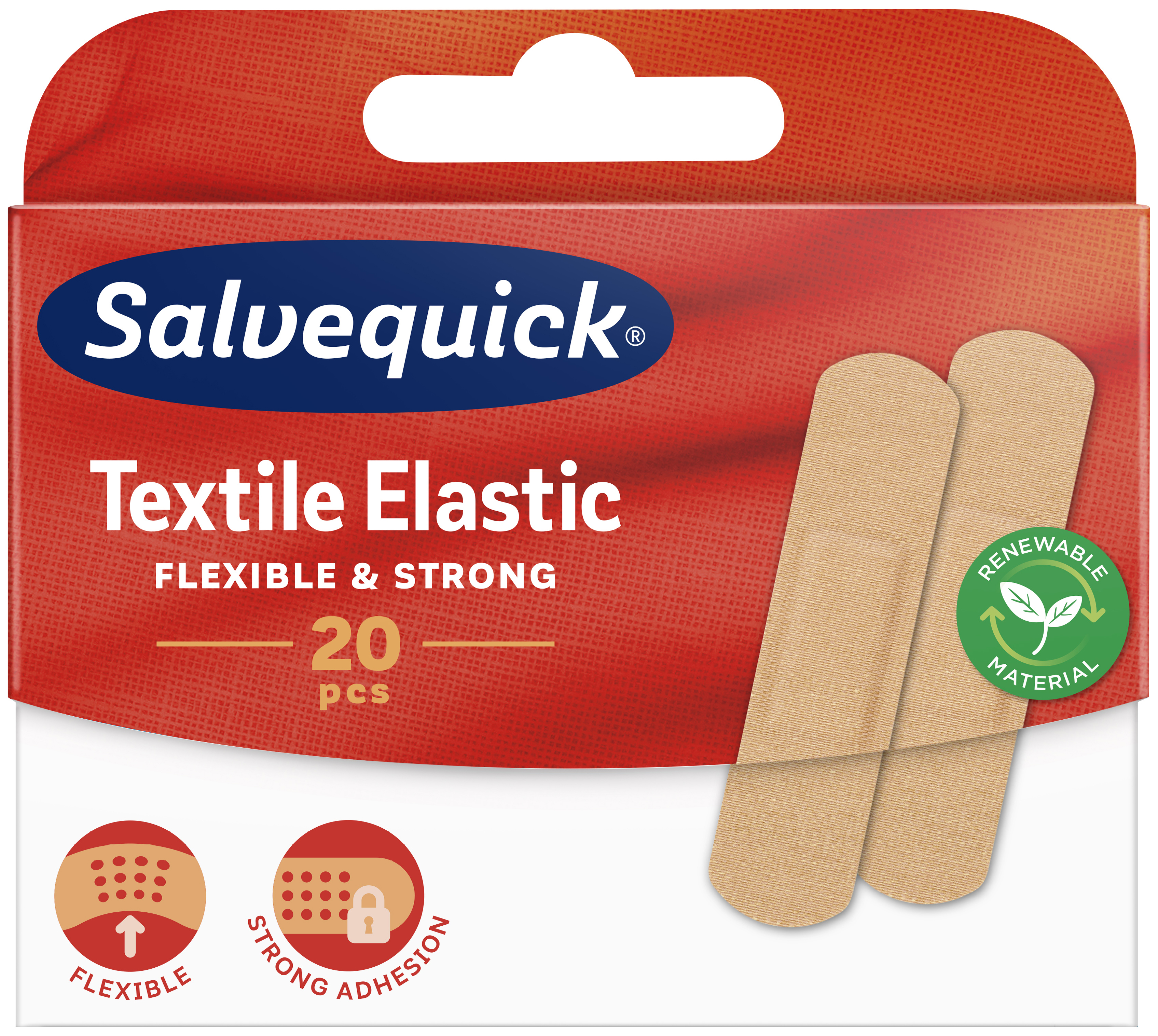 Orkla Care AB Salvequick Textilplåster 20 st