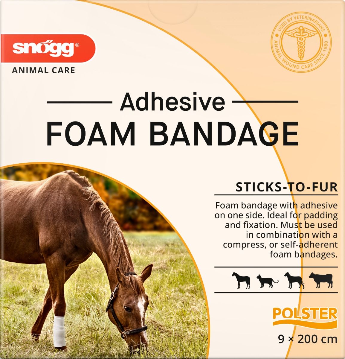 Orkla Care AB Snögg Foam Bandage Adhesive 9 x 2 m