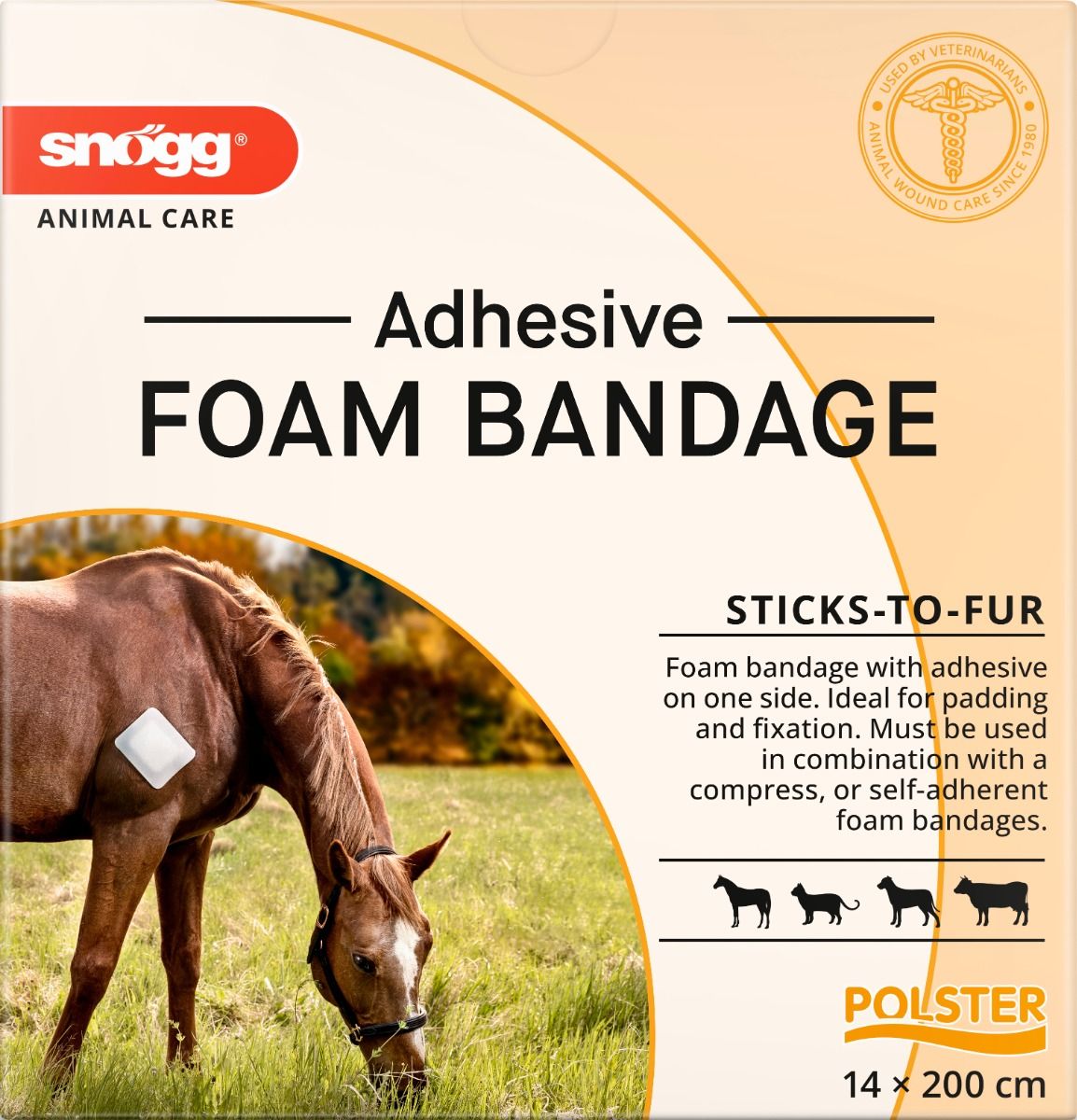 Orkla Care AB Snögg Foam Bandage Adhesive 14 x 2 m