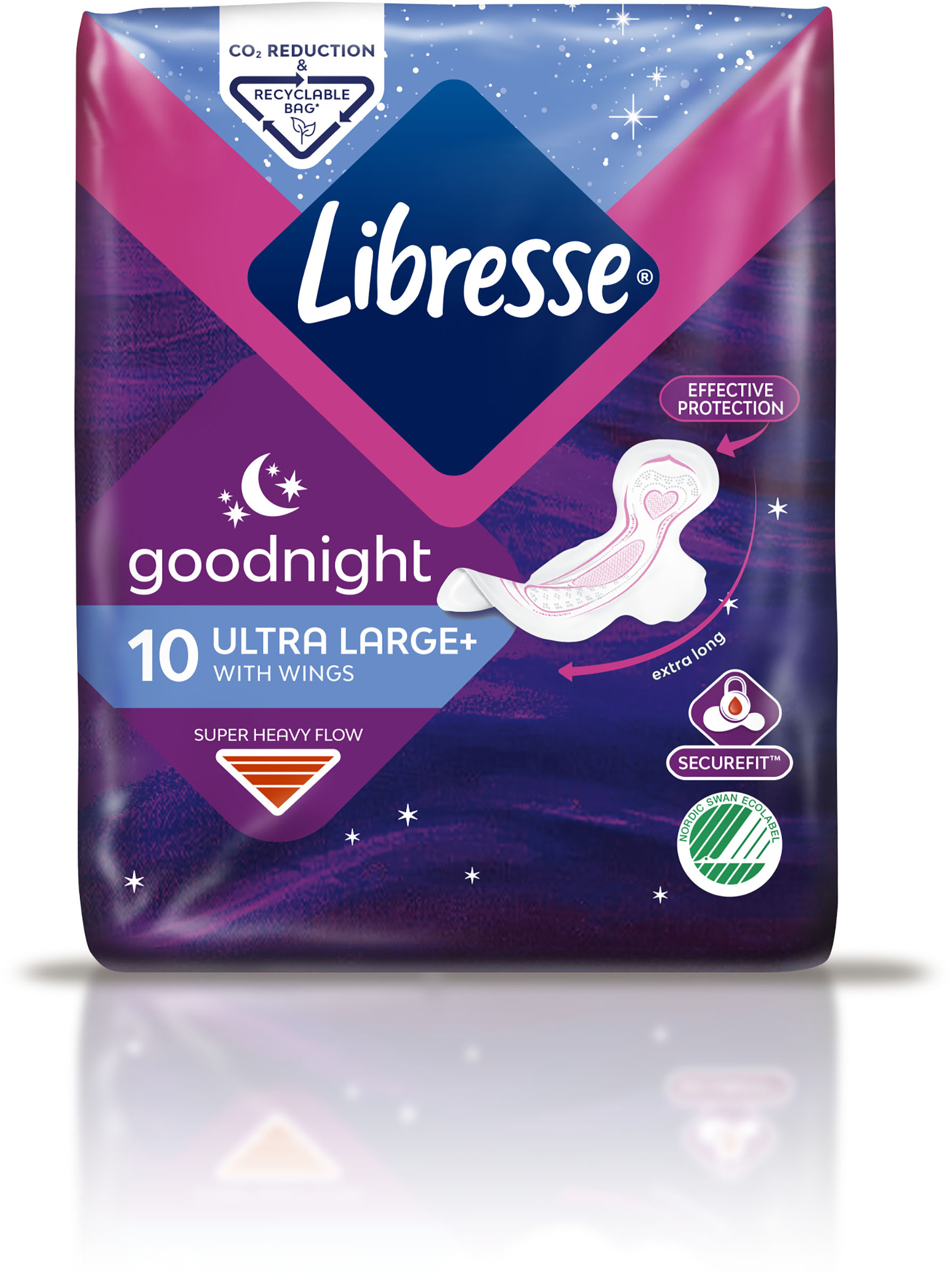 Essity Hygiene and Health AB Libresse Ultra Night Wing 10 st 10 st