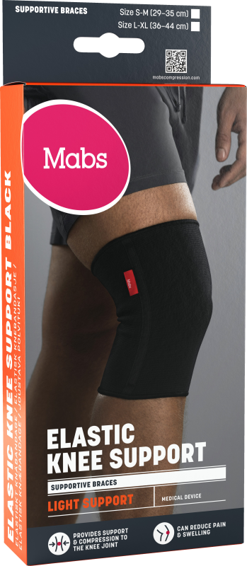 Mabs Elastiskt Knäbandage Svart S/M 1st