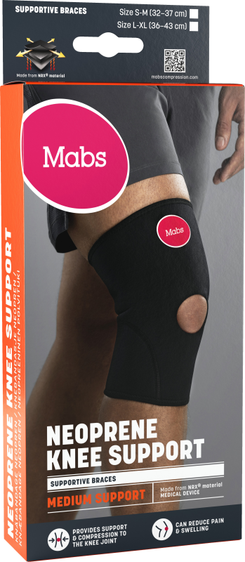 Mabs Neopren Knäbandage Svart S/M 1st