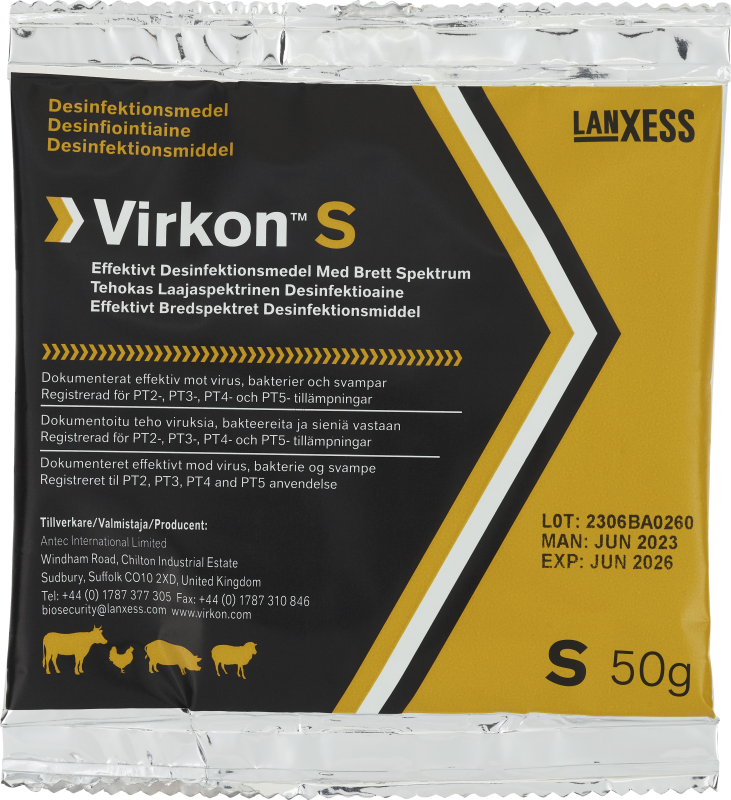 Virkon S 50 g, desinfektionsmedel 50 g