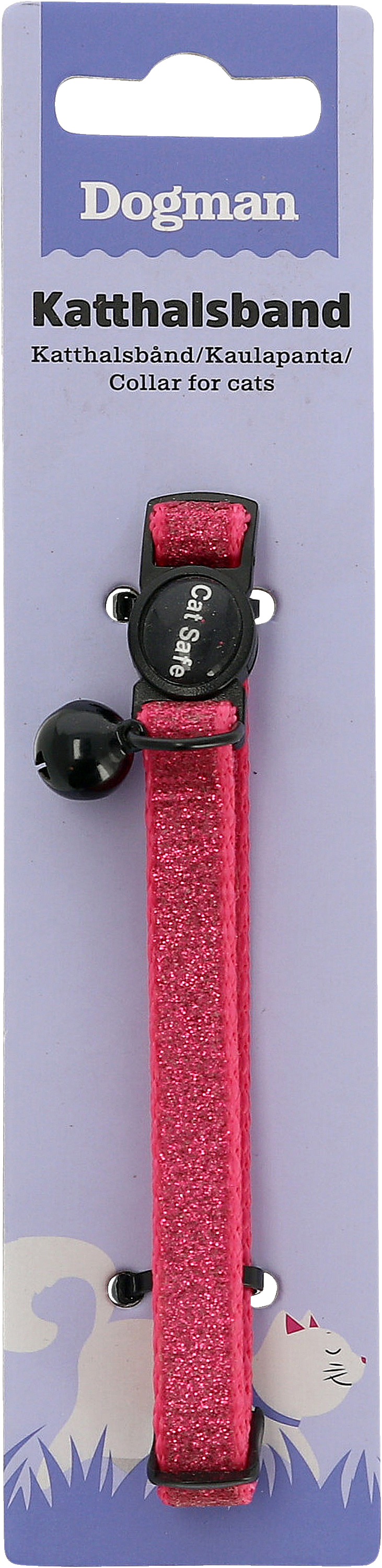 Dogman Katthalsband Glitter Rosa 1 st | Djur och tillbehör till husdjur - Tillbehör till husdjur | Apoteka