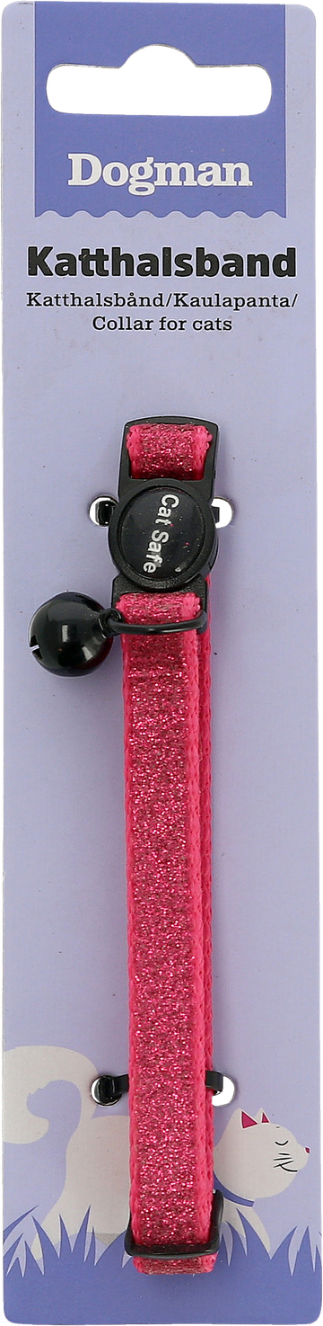 Dogman Katthalsband Glitter Rosa Dogman Katthalsband Glitter Rosa