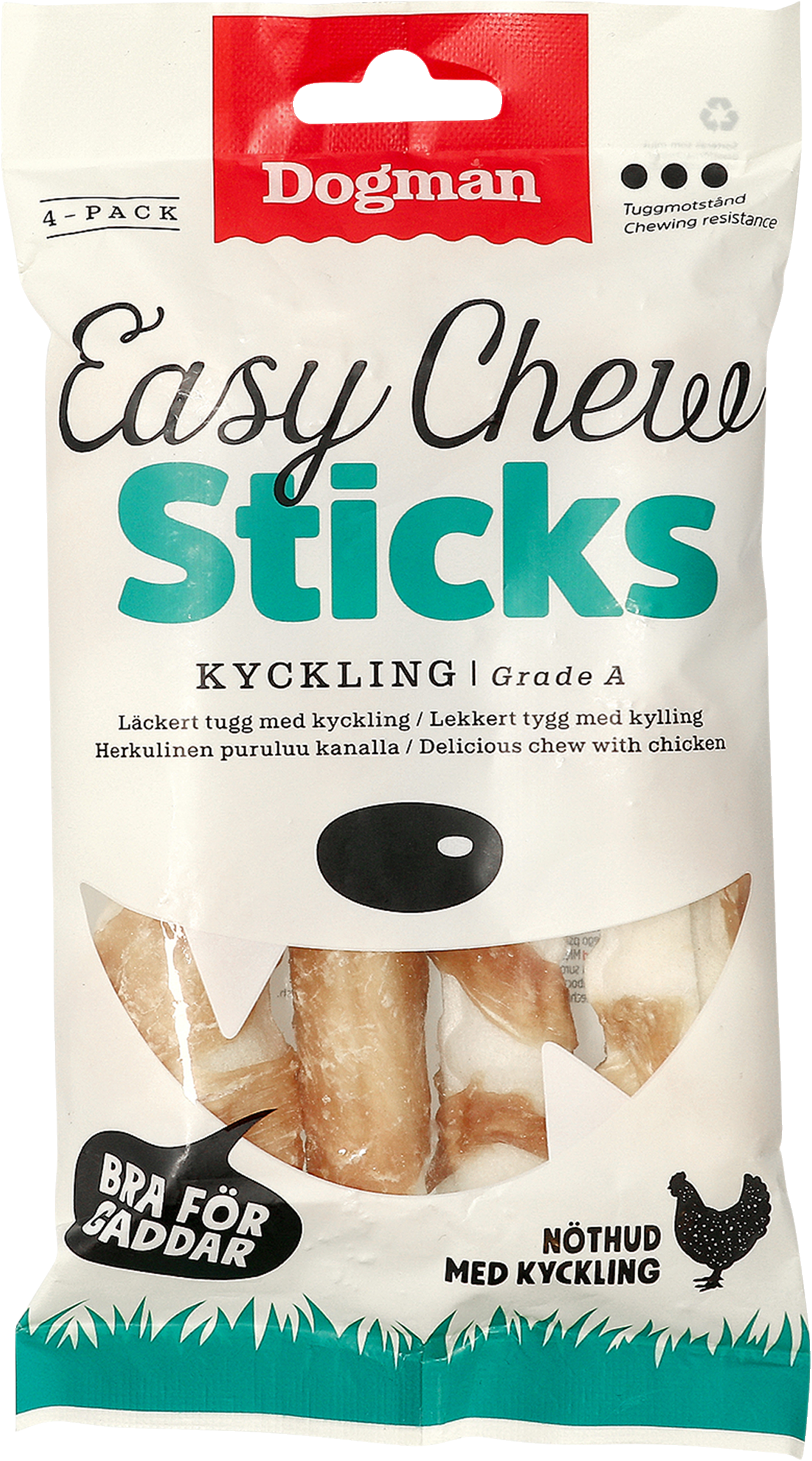 Dogman Easychew Sticks med Kyckling Vit 12,5cm 150g | Djur och tillbehör till husdjur - Tillbehör till husdjur | Apoteka