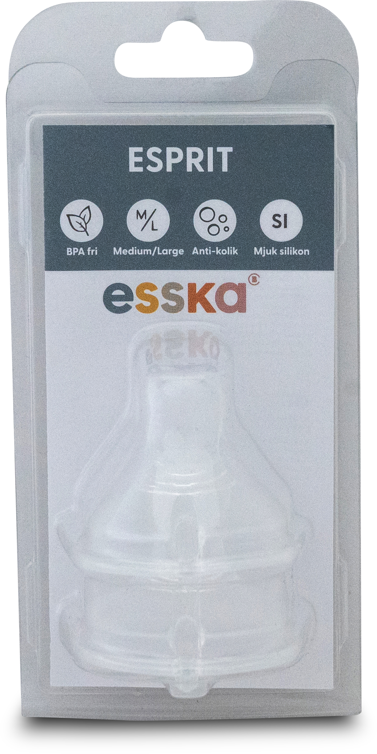 Esska of Sweden AB Esska Dinapp Esprit Medium/ Large 2 st