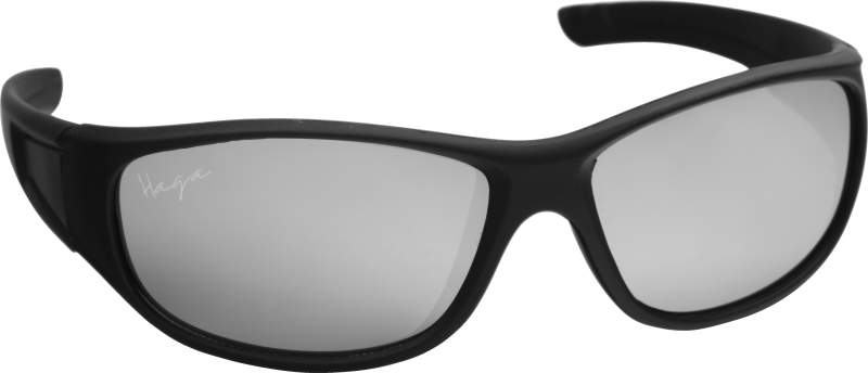 Haga Solglasögon Play Sunnies Sport Black mirror silver lens 1 st