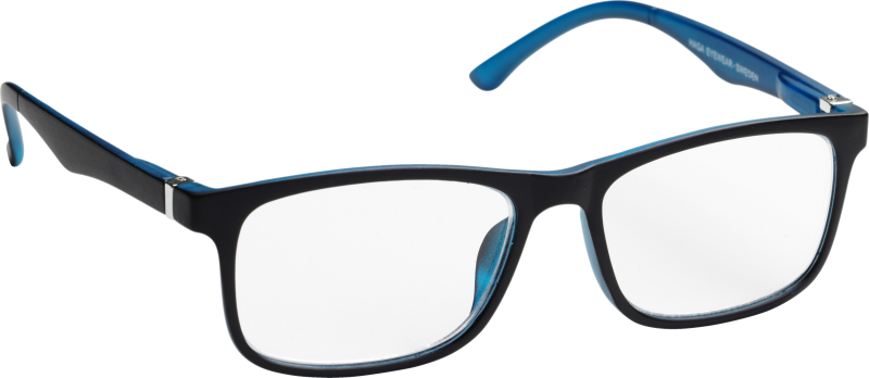 Haga Läsglasögon Stockholm Matt black/blue +2,0