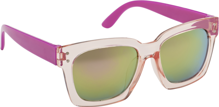 Haga Eyewear Bright Transp Pink - Mirror lens