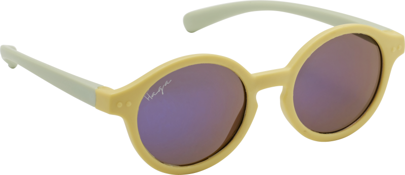 Haga solglasögon Shine Matt Light Yellow – Mirror lens 1 st