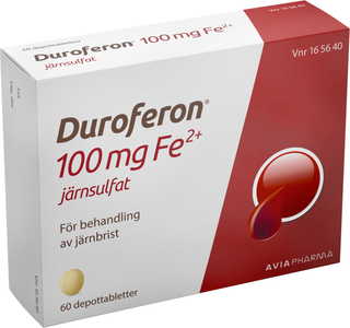 Duroferon, depottablett 100 mg Fe2+