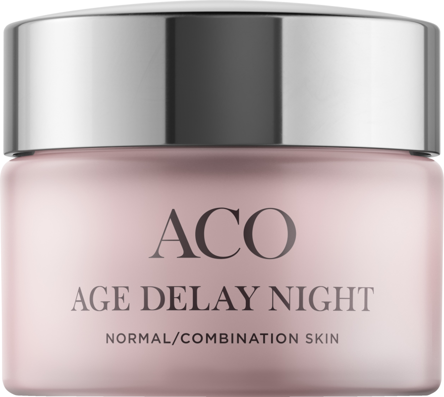 Köp 2 få 30% | ACO Face Age Delay Night Cream Normal Skin Parfymerad Anti-age Nattkräm 50 ml