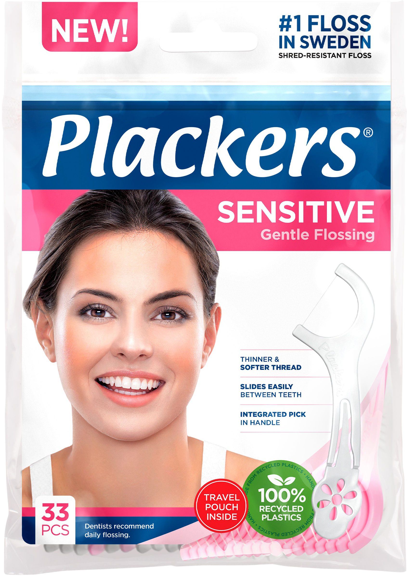 Perrigo Sverige AB Plackers Sensitive 33 st